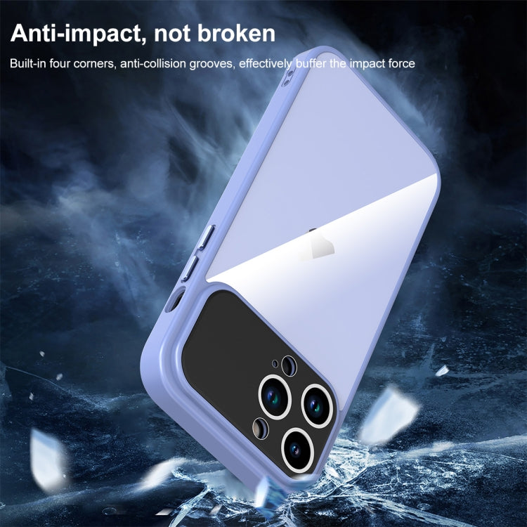 For iPhone 15 Pro Large Window Acrylic + TPU Phone Case(Grass Ash) - HoMEdemic™ 