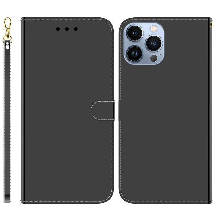 For iPhone 15 Pro Imitated Mirror Surface Leather Phone Case(Black) - HoMEdemic™ 