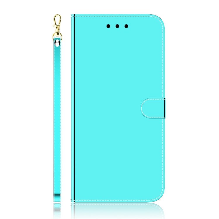 For iPhone 15 Pro Imitated Mirror Surface Leather Phone Case(Mint Green) - HoMEdemic™ 