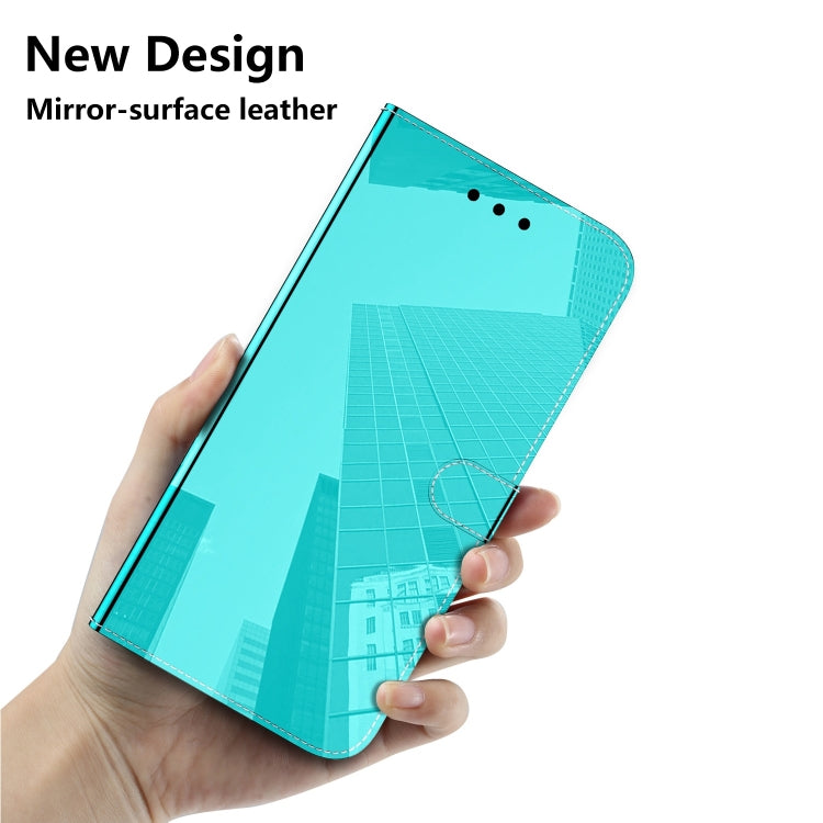 For iPhone 15 Pro Imitated Mirror Surface Leather Phone Case(Mint Green) - HoMEdemic™ 