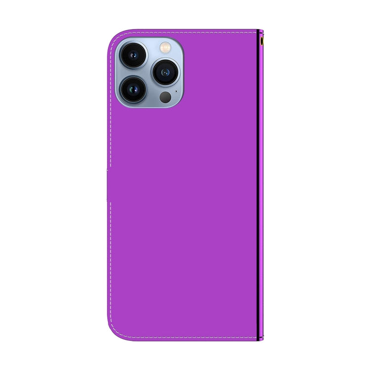 For iPhone 15 Pro Imitated Mirror Surface Leather Phone Case(Purple) - HoMEdemic™ 