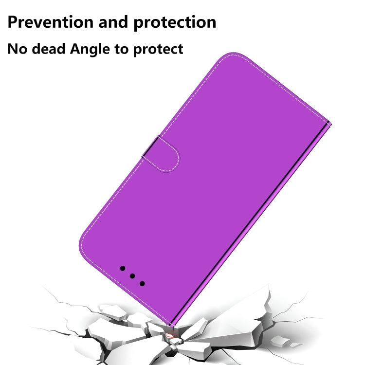 For iPhone 15 Pro Imitated Mirror Surface Leather Phone Case(Purple) - HoMEdemic™ 