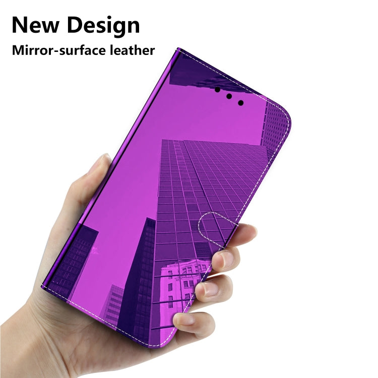For iPhone 15 Pro Imitated Mirror Surface Leather Phone Case(Purple) - HoMEdemic™ 