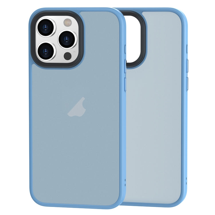 For iPhone 15 Pro Brilliant Series Micro-frosted Anti-fingerprint PC Phone Case(Blue) - HoMEdemic™ 