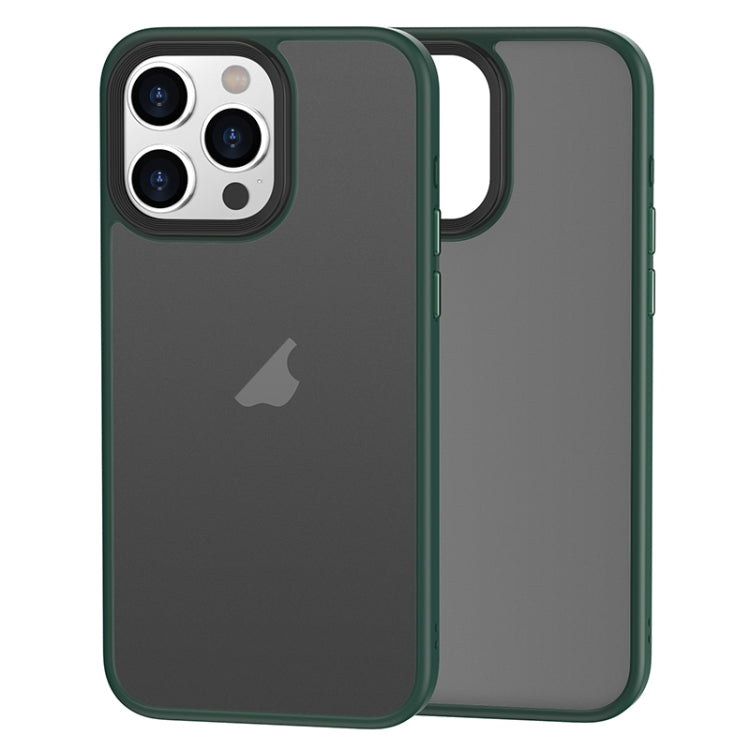 For iPhone 15 Pro Brilliant Series Micro-frosted Anti-fingerprint PC Phone Case(Green) - HoMEdemic™ 