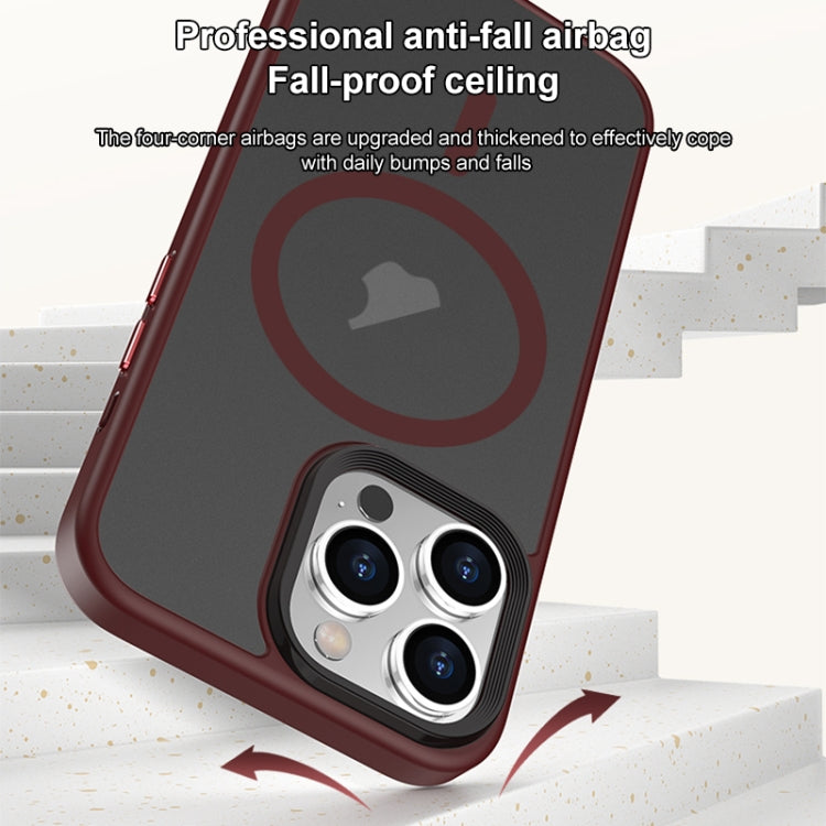 For iPhone 15 Pro Brilliant Series MagSafe Micro-frosted Anti-fingerprint PC Phone Case(Dark Blue) - HoMEdemic™ 