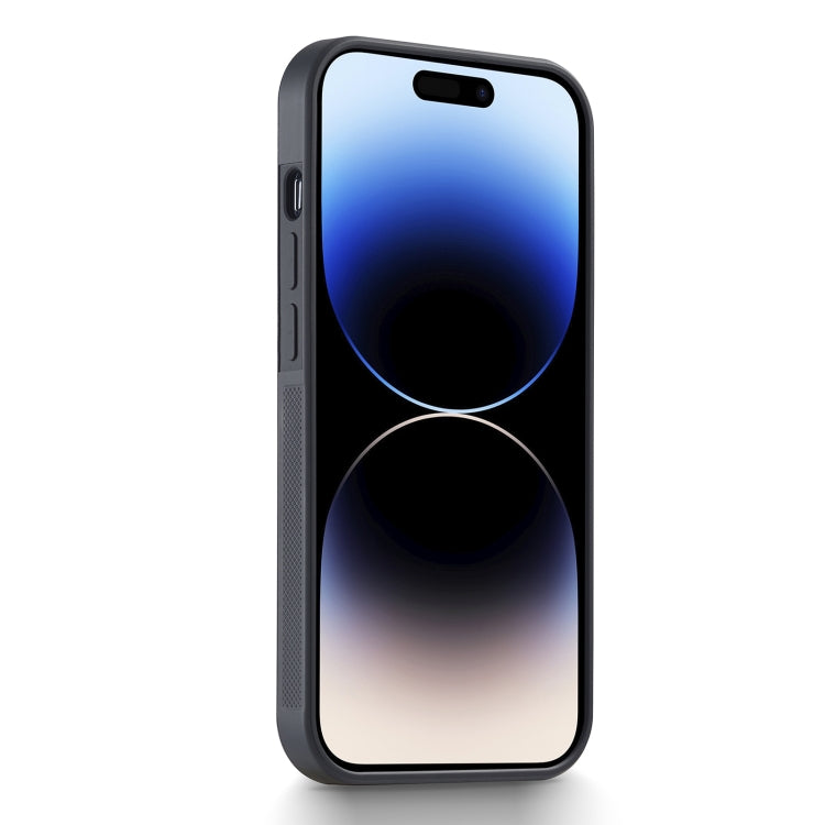 For iPhone 14 Pro LC.IMEEKE 3 in 1 Carbon Fiber Texture Shockproof Phone Case(Black) - HoMEdemic™ 