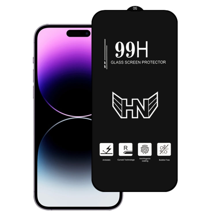 For iPhone 15 Pro High Aluminum Large Arc Full Screen Tempered Glass Film - HoMEdemic™ 