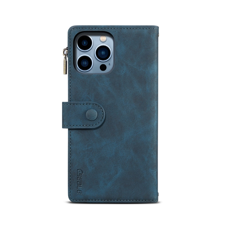 For iPhone 15 Pro Max ESEBLE Retro Frosted RFID Flip Leather Phone Case(Dark Green) - HoMEdemic™ 