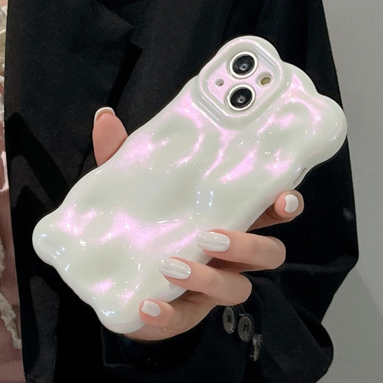 For iPhone 15 Pro Wave Bubbles TPU Phone Case(Glitter Pink) - HoMEdemic™ 