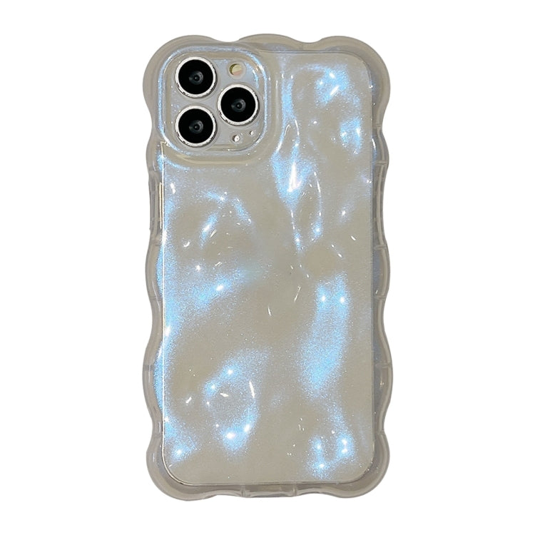 For iPhone 15 Pro Wave Bubbles TPU Phone Case(Glitter Blue) - HoMEdemic™ 