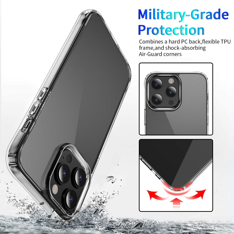 For iPhone 15 Pro Max Shockproof Transparent Acrylic Phone Case(Transparent) - HoMEdemic™ 