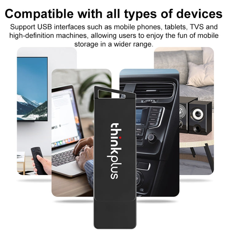 Lenovo Thinkplus USB 3.0 Rotating Flash Drive, Memory:32GB(Black) - HoMEdemic™ 