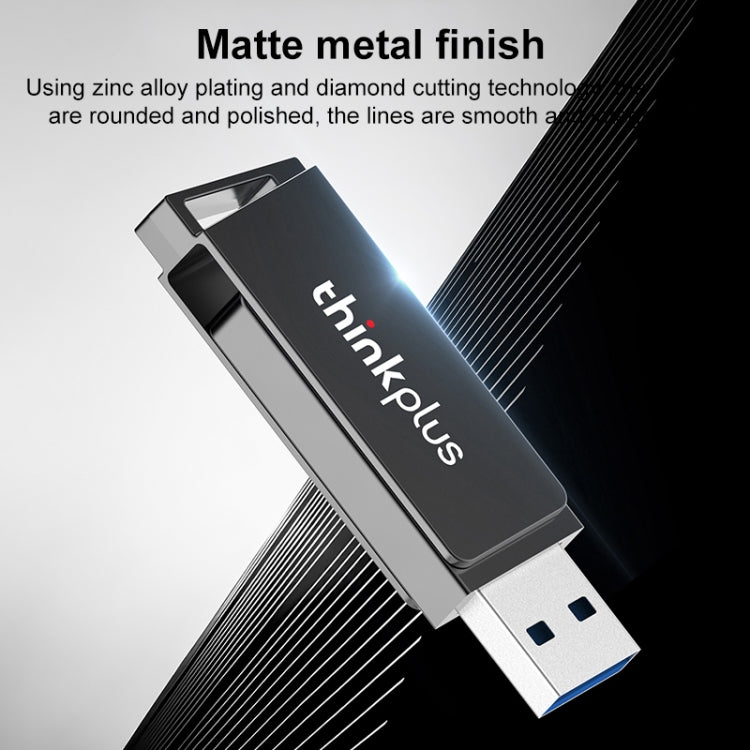 Lenovo Thinkplus USB 3.0 Rotating Flash Drive, Memory:128GB(Black) - HoMEdemic™ 