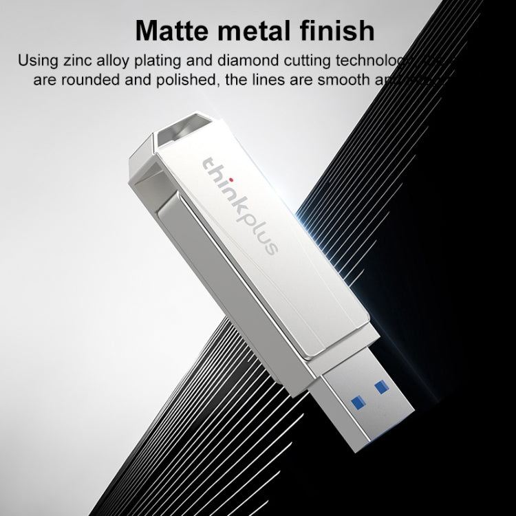 Lenovo Thinkplus USB 3.0 Rotating Flash Drive, Memory:128GB(Silver) - HoMEdemic™ 