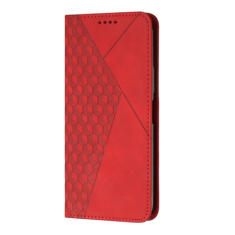 For iPhone 15 Pro Max Diamond Splicing Skin Feel Magnetic Leather Phone Case(Red) - HoMEdemic™ 