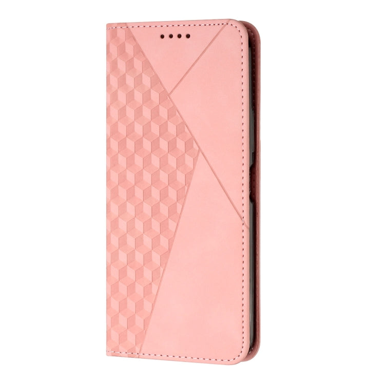 For iPhone 15 Pro Max Diamond Splicing Skin Feel Magnetic Leather Phone Case(Rose Gold) - HoMEdemic™ 