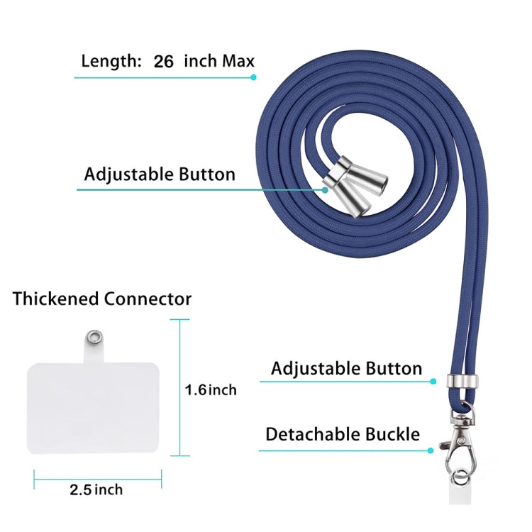 For iPhone 15 Pro Max Electroplating Marble Dual-side IMD Phone Case with Lanyard(Blue 018) - HoMEdemic™ 