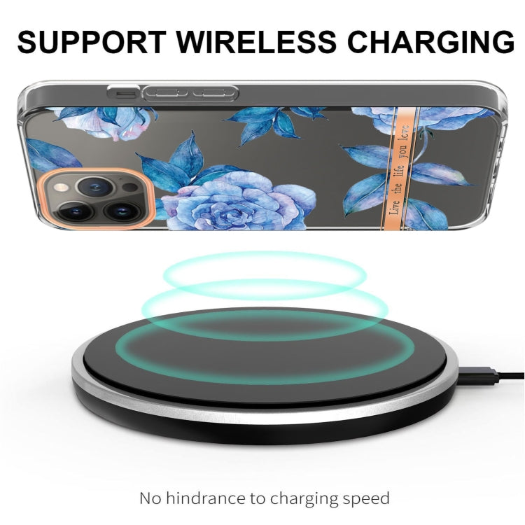 For iPhone 15 Pro Flowers and Plants Series IMD TPU Phone Case(Orchid Peony) - HoMEdemic™ 