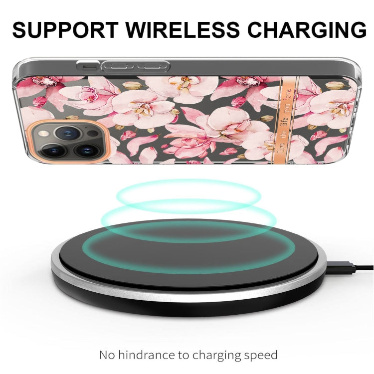 For iPhone 15 Pro Max Flowers and Plants Series IMD TPU Phone Case(Pink Gardenia) - HoMEdemic™ 