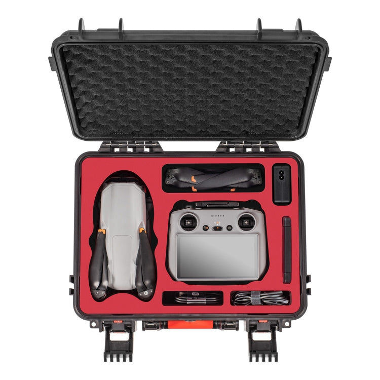 For DJI Air 3 / RC2 / N2 STARTRC Waterproof PP Official Standard Drone Kit Suitcase Storage Box(Black) - HoMEdemic™ 