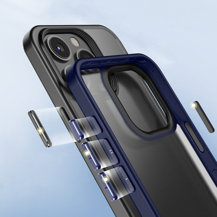 For iPhone 15 Pro Max Shield Frosted Skin Feel Phone Case(Grey) - HoMEdemic™ 