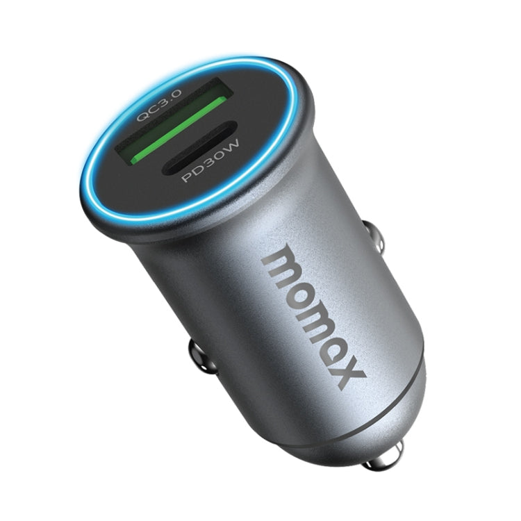 MOMAX UC18 30W Dual Port QC3.0 Car Fast Charger - HoMEdemic™ 