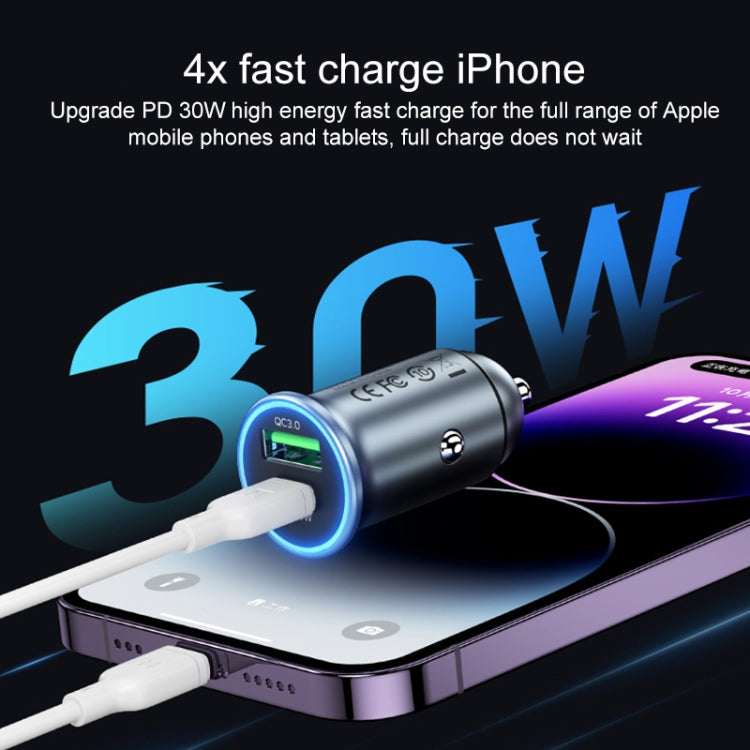 MOMAX UC18 30W Dual Port QC3.0 Car Fast Charger - HoMEdemic™ 