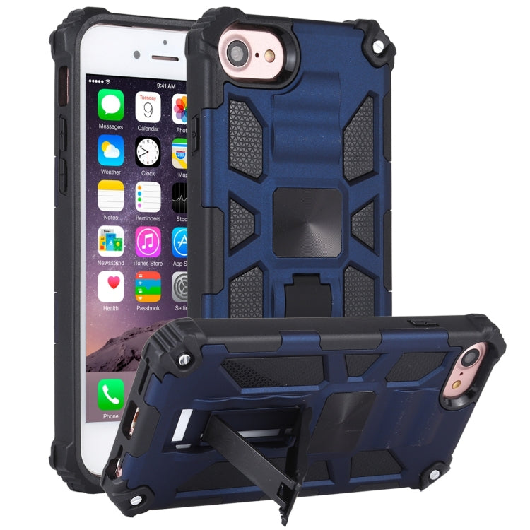Shockproof TPU + PC Magnetic Protective Case with Holder, For iPhone 6, For iPhone SE 2022 / SE 2020 / 8 / 7, For iPhone 6 Plus, For iPhone 8 Plus / 7 Plus