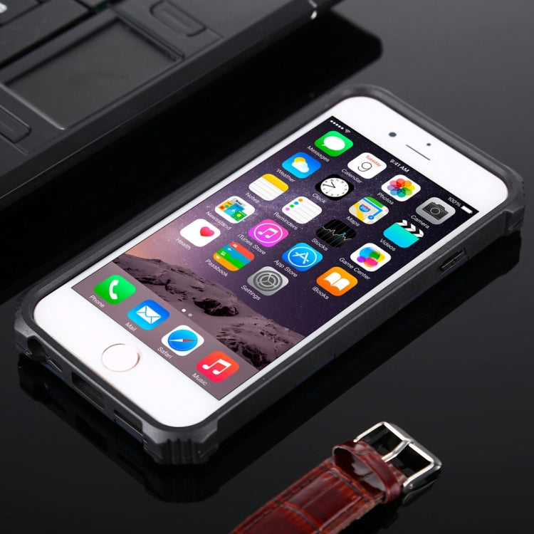 Shockproof TPU + PC Magnetic Protective Case with Holder, For iPhone 6, For iPhone SE 2022 / SE 2020 / 8 / 7, For iPhone 6 Plus, For iPhone 8 Plus / 7 Plus