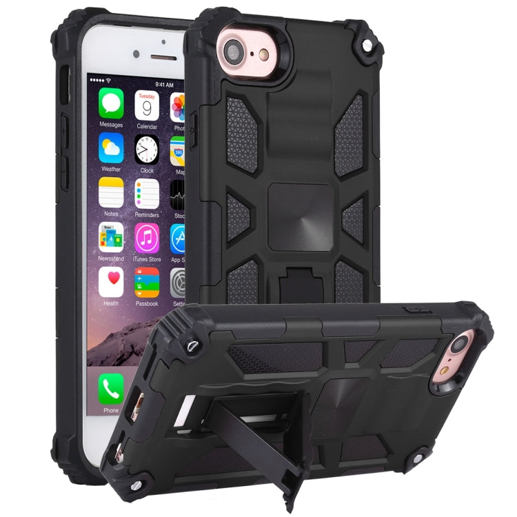 Shockproof TPU + PC Magnetic Protective Case with Holder, For iPhone 6, For iPhone SE 2022 / SE 2020 / 8 / 7, For iPhone 6 Plus, For iPhone 8 Plus / 7 Plus