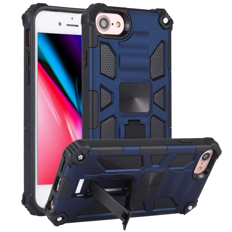 Shockproof TPU + PC Magnetic Protective Case with Holder, For iPhone 6, For iPhone SE 2022 / SE 2020 / 8 / 7, For iPhone 6 Plus, For iPhone 8 Plus / 7 Plus