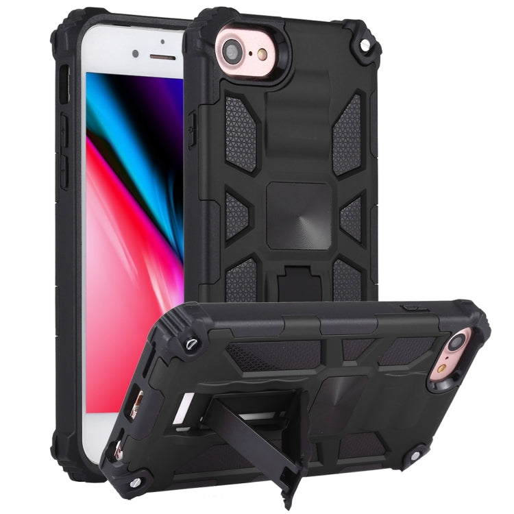 Shockproof TPU + PC Magnetic Protective Case with Holder, For iPhone 6, For iPhone SE 2022 / SE 2020 / 8 / 7, For iPhone 6 Plus, For iPhone 8 Plus / 7 Plus