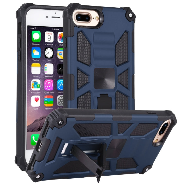 Shockproof TPU + PC Magnetic Protective Case with Holder, For iPhone 6, For iPhone SE 2022 / SE 2020 / 8 / 7, For iPhone 6 Plus, For iPhone 8 Plus / 7 Plus