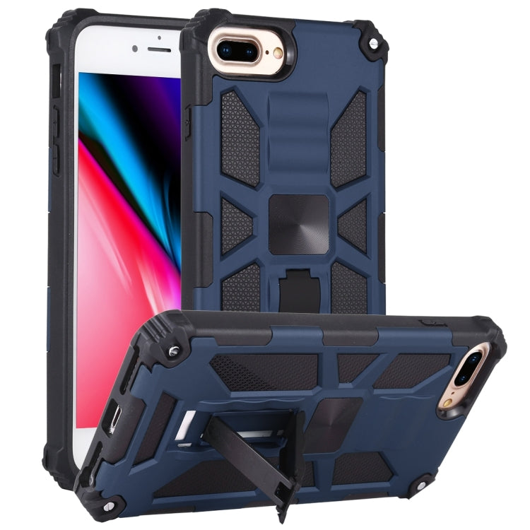 Shockproof TPU + PC Magnetic Protective Case with Holder, For iPhone 6, For iPhone SE 2022 / SE 2020 / 8 / 7, For iPhone 6 Plus, For iPhone 8 Plus / 7 Plus