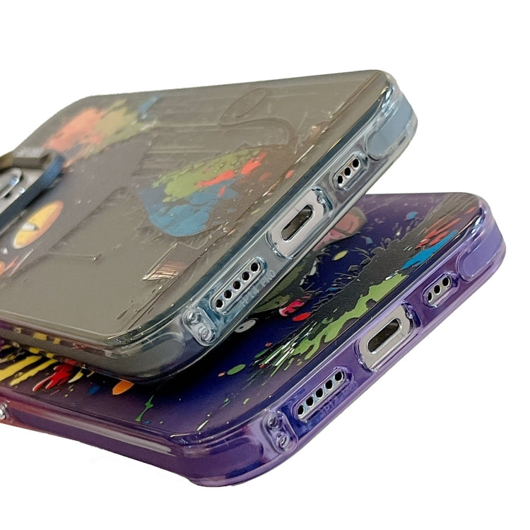 For iPhone 15 Pro Animal Pattern Oil Painting Series PC + TPU Phone Case(Tattered Astronaut) - HoMEdemic™ 