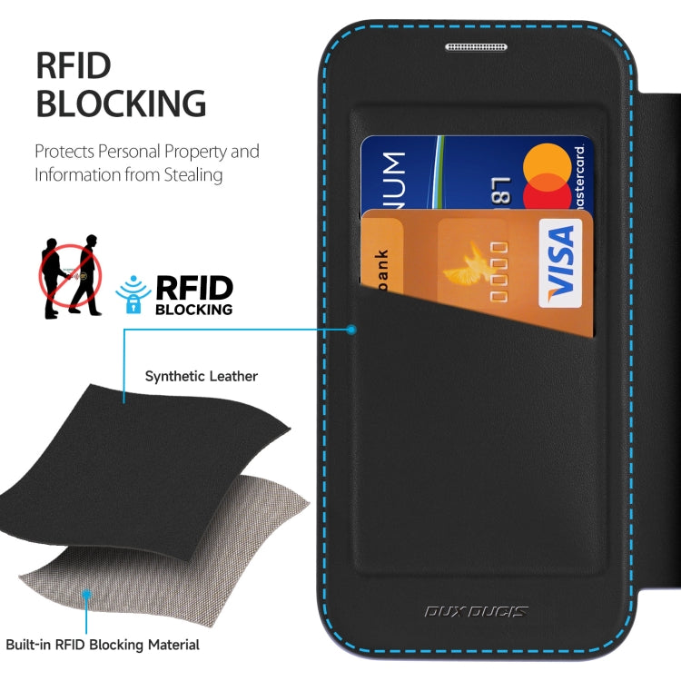 For iPhone 15 Pro Max DUX DUCIS Skin X Pro Series Magsafe PC + TPU Phone Leather Case(Black) - HoMEdemic™ 