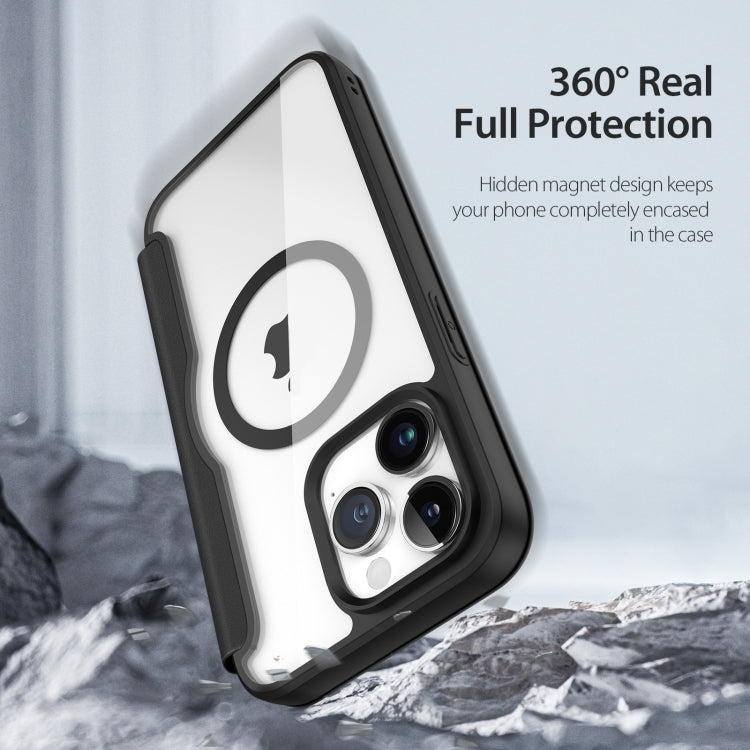 For iPhone 15 Pro Max DUX DUCIS Skin X Pro Series Magsafe PC + TPU Phone Leather Case(Black) - HoMEdemic™ 