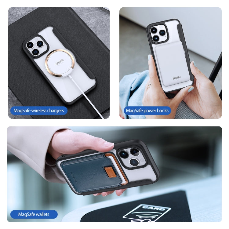 For iPhone 15 Pro Max DUX DUCIS Skin X Pro Series Magsafe PC + TPU Phone Leather Case(Black) - HoMEdemic™ 