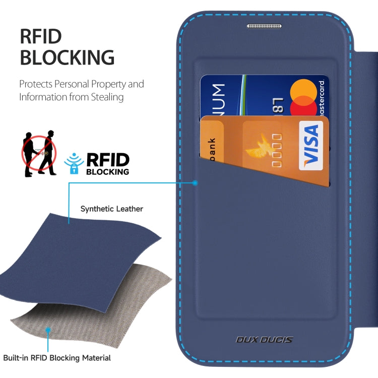 For iPhone 15 Pro Max DUX DUCIS Skin X Pro Series Magsafe PC + TPU Phone Leather Case(Blue) - HoMEdemic™ 