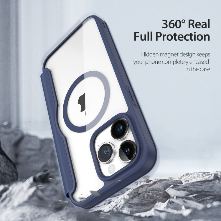 For iPhone 15 Pro Max DUX DUCIS Skin X Pro Series Magsafe PC + TPU Phone Leather Case(Blue) - HoMEdemic™ 