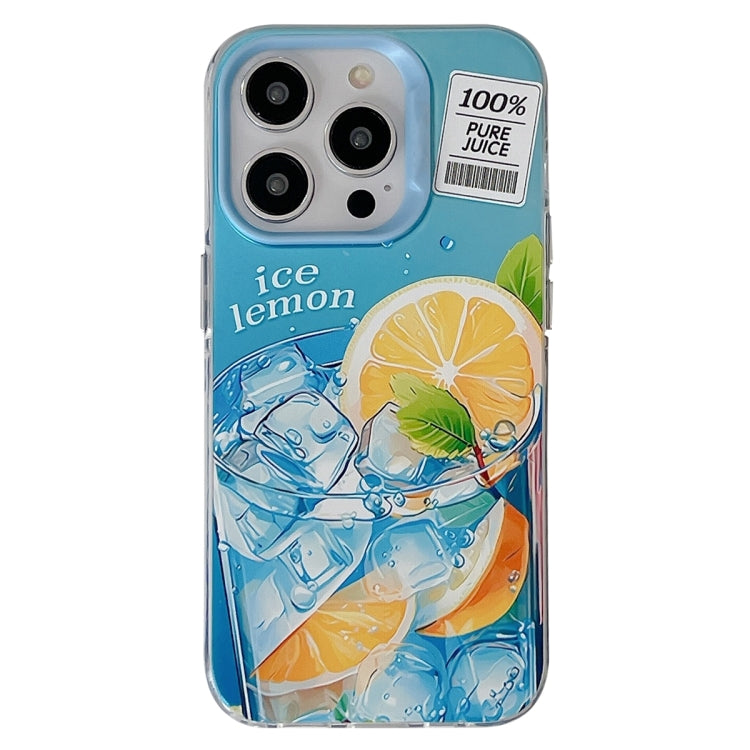 For iPhone 15 Pro Orange TPU Hybrid PC Phone Case(Blue) - HoMEdemic™ 