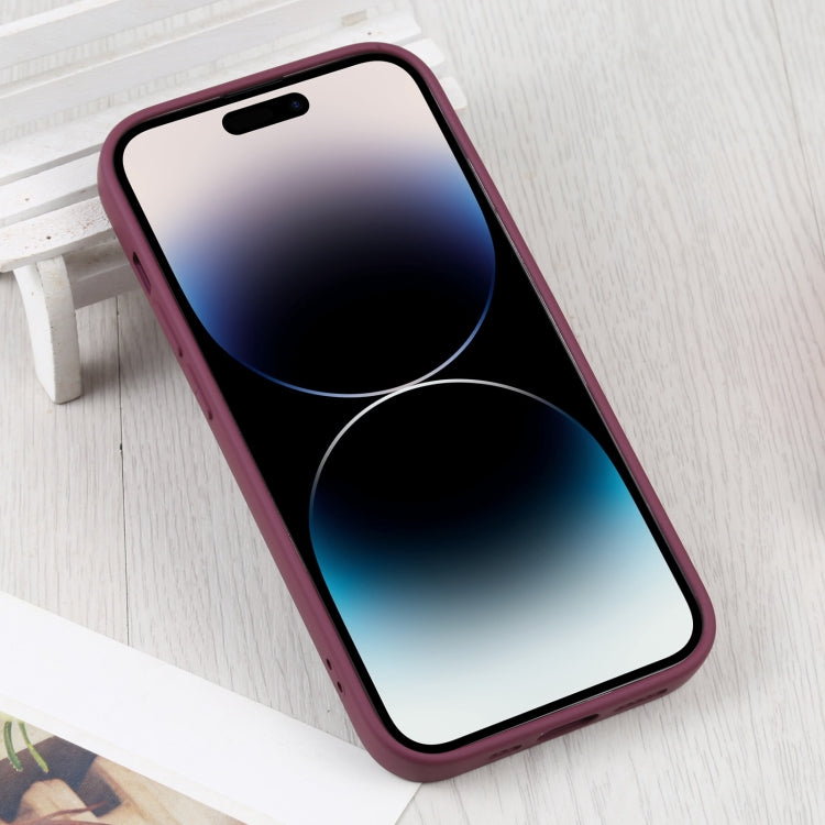 For iPhone 15 Pro Max Liquid Silicone Magsafe Phone Case(Wine Red) - HoMEdemic™ 