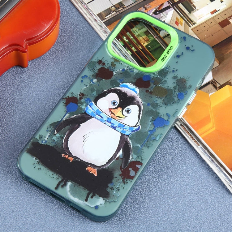 For iPhone 15 Pro Animal Pattern PC Phone Case(Penguin) - HoMEdemic™ 