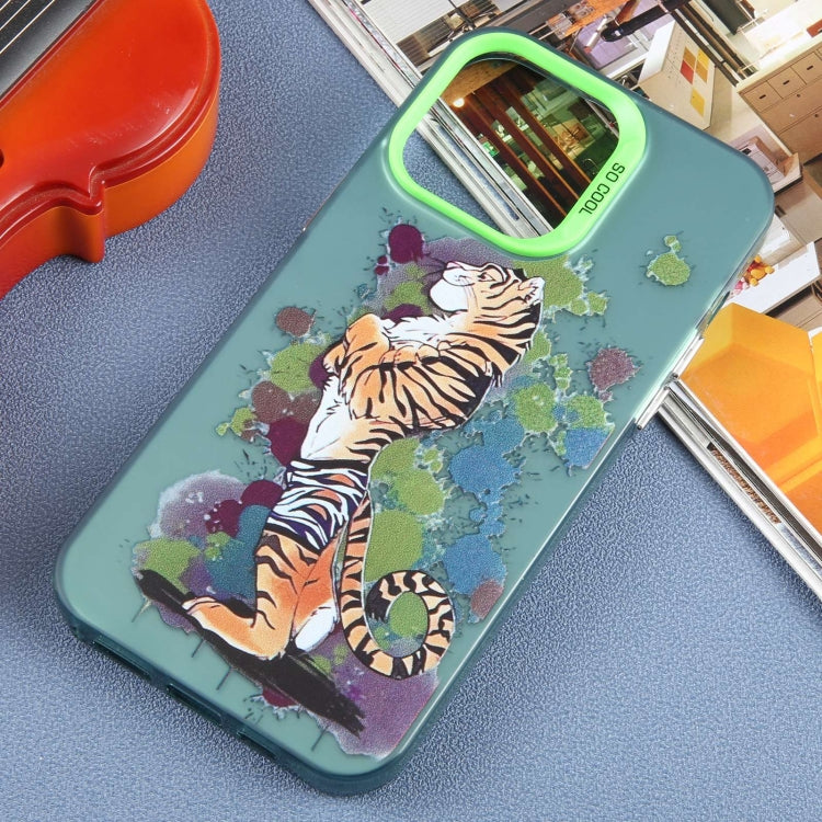 For iPhone 15 Pro Animal Pattern PC Phone Case(Tiger) - HoMEdemic™ 