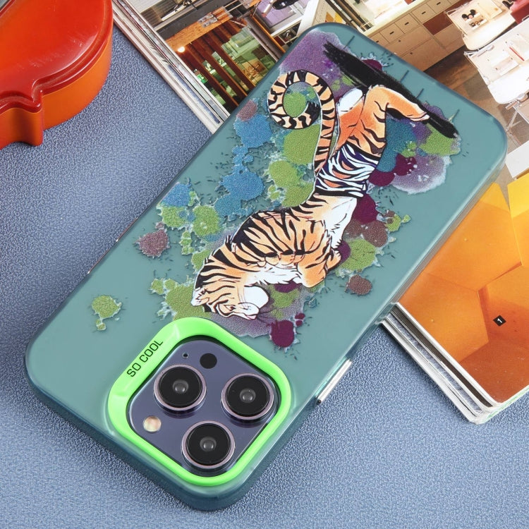 For iPhone 15 Pro Animal Pattern PC Phone Case(Tiger) - HoMEdemic™ 
