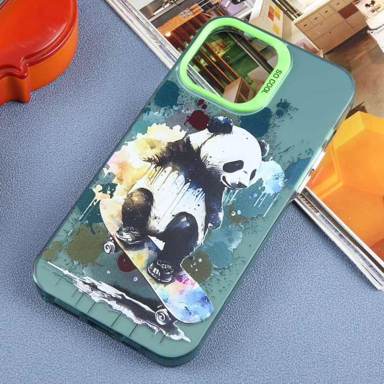 For iPhone 15 Pro Animal Pattern PC Phone Case(Panda) - HoMEdemic™ 
