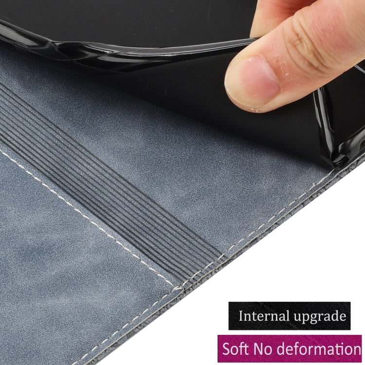 For iPhone 15 Pro Max Ethnic Embossed Adsorption Leather Phone Case(Grey) - HoMEdemic™ 