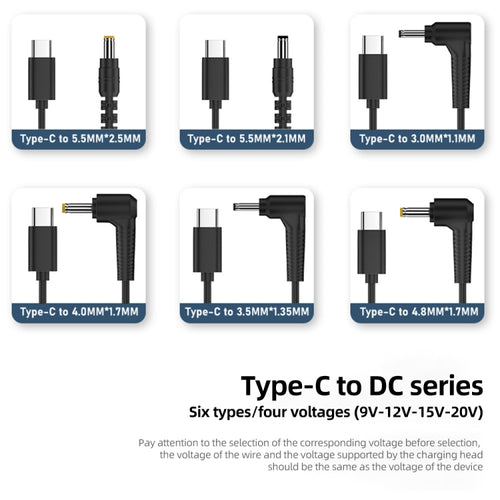 15V 5.5 x 2.1mm DC Power to Type-C Adapter Cable - HoMEdemic™ 