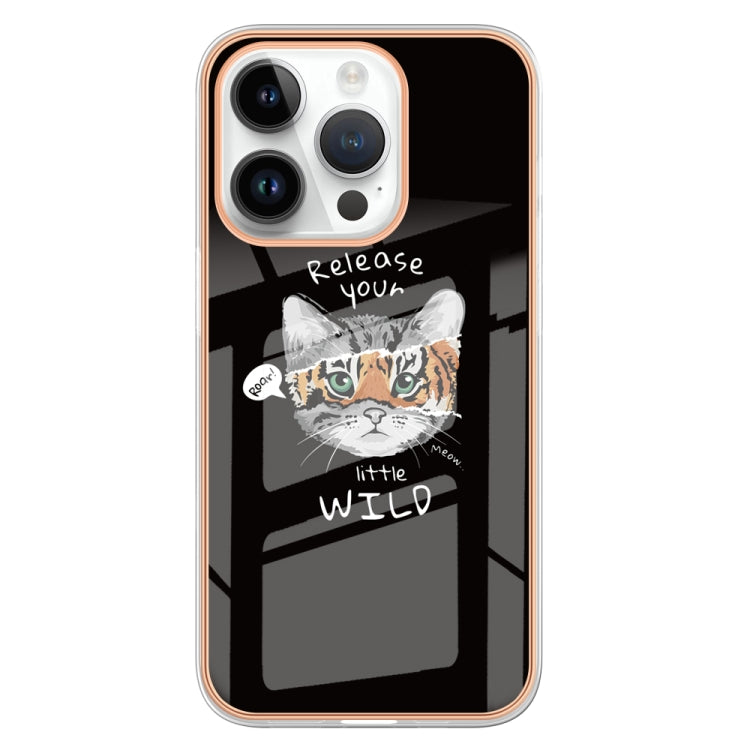 For iPhone 15 Pro Electroplating Marble Dual-side IMD Phone Case(Natural Growth) - HoMEdemic™ 